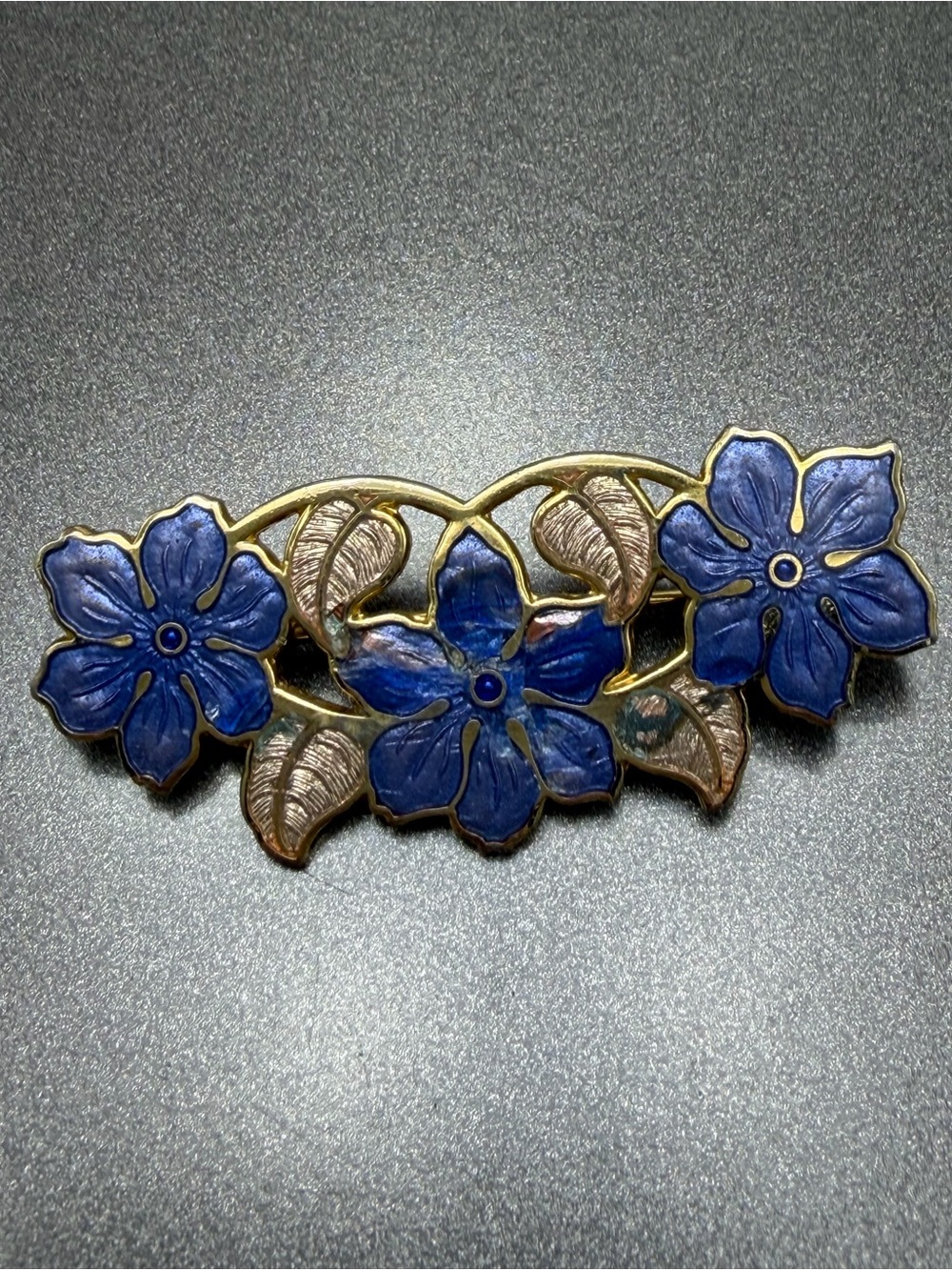 Vintage Beautiful Cloisonne Brooch #cz585